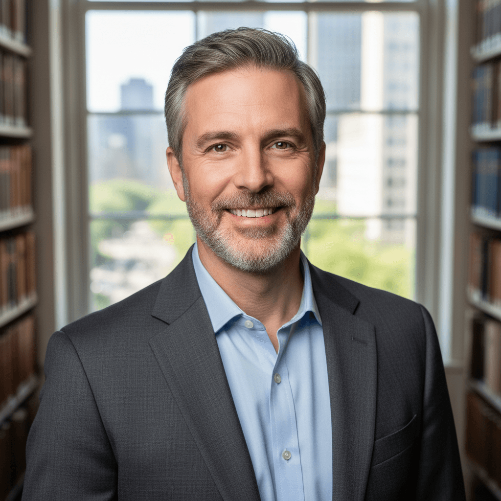 Author sample headshot example